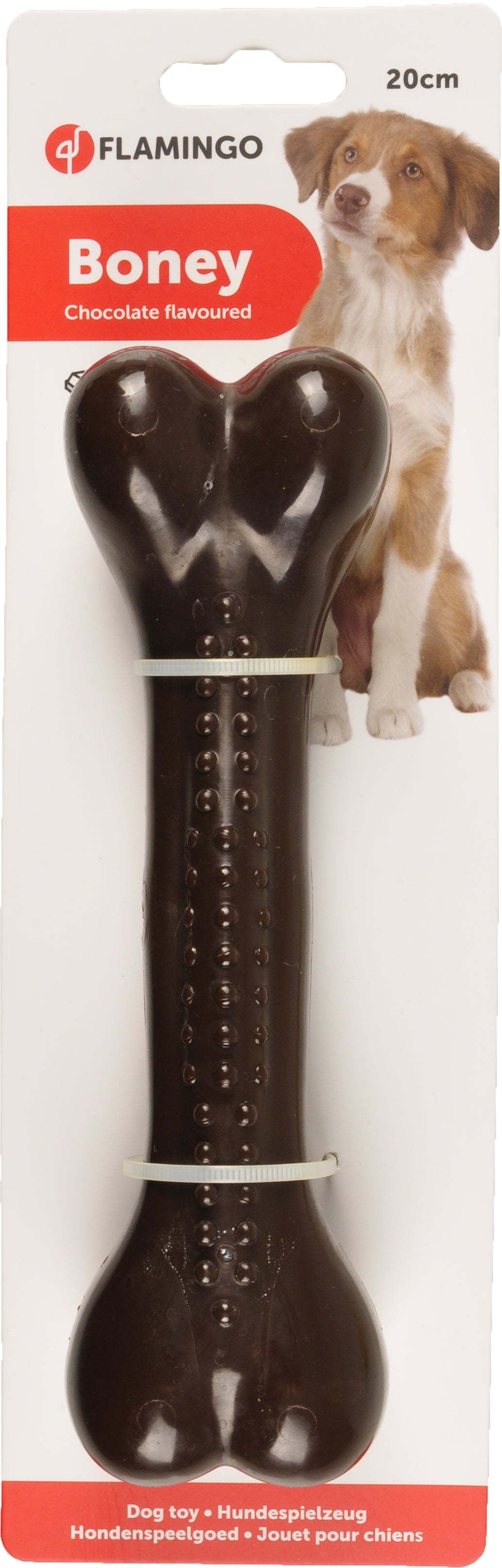 hondenspeelgoed Nylon Hondenbot Chocolade - Huisdierplezier