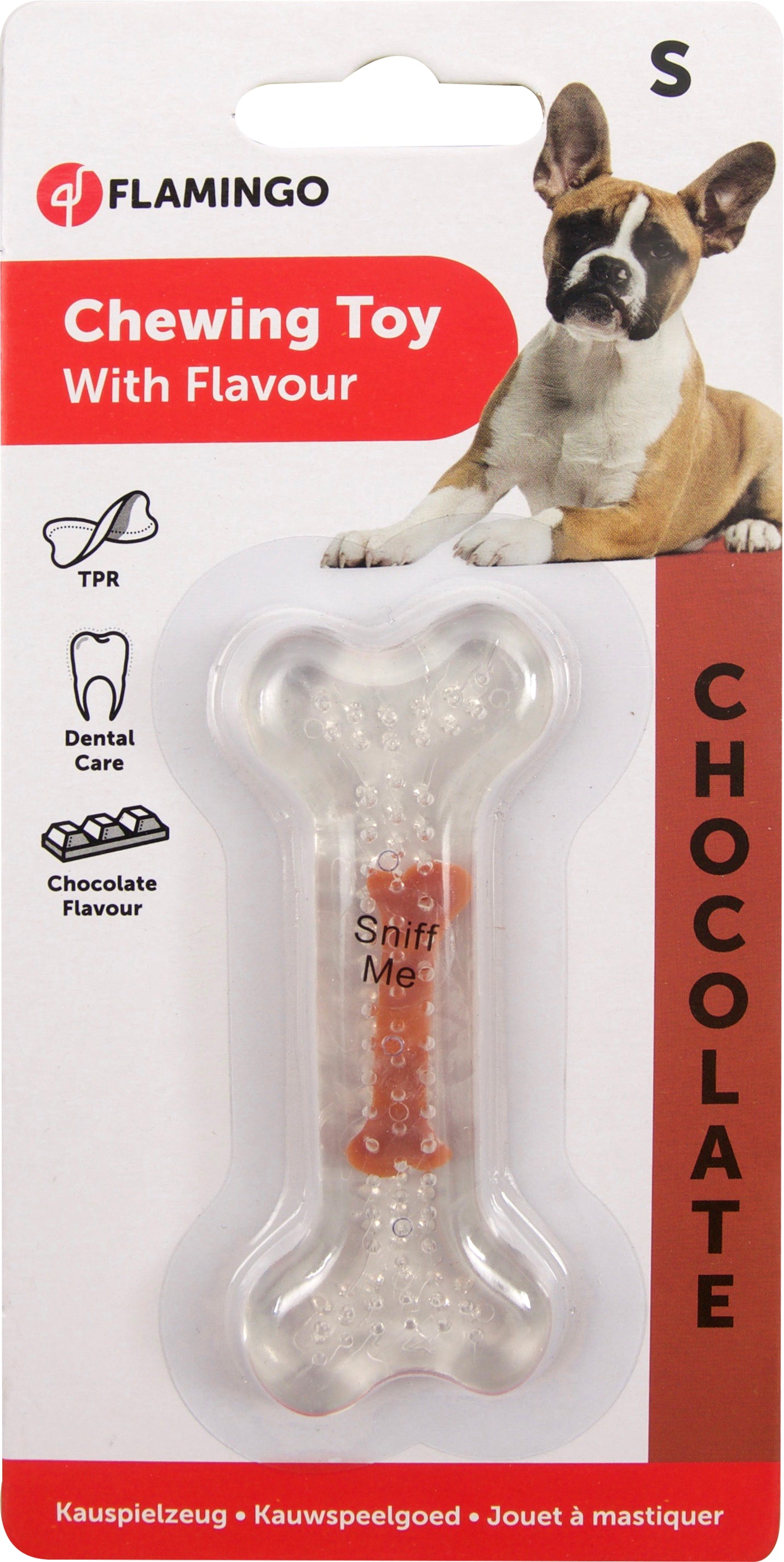 Hondenspeelgoed tpr Been met Chocoladesmaak - Huisdierplezier