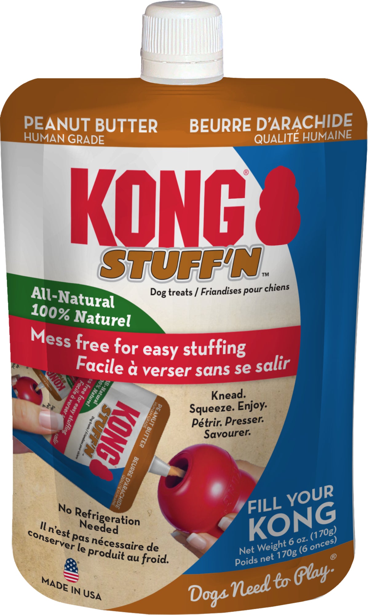 Kong hondensnack vloeibare Peanut Butter - Huisdierplezier