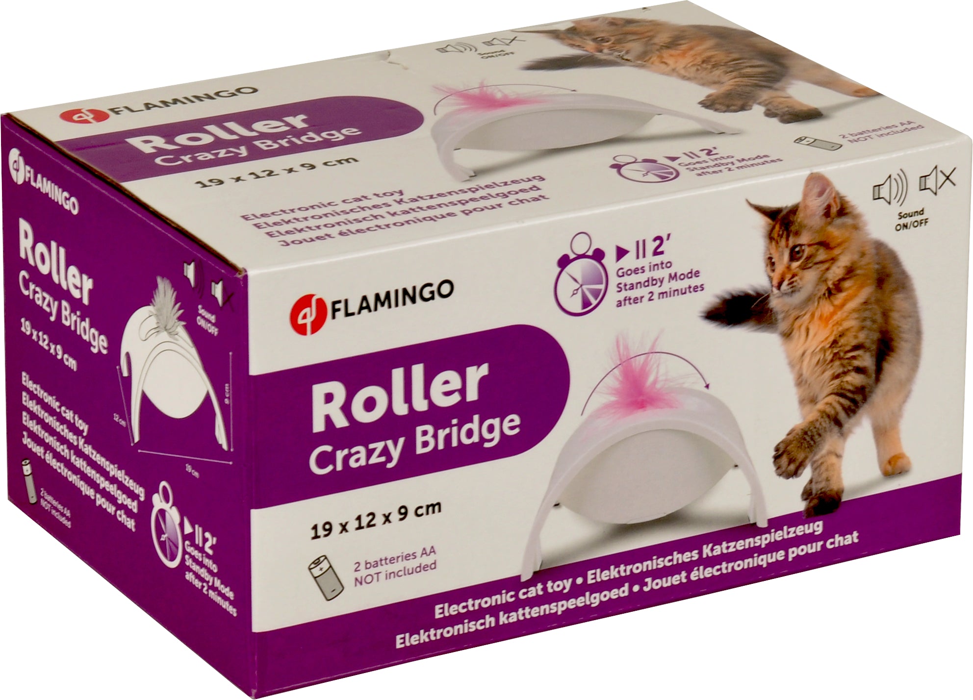 Interactief kattenspeeltje Crazy Roller Brug - Huisdierplezier