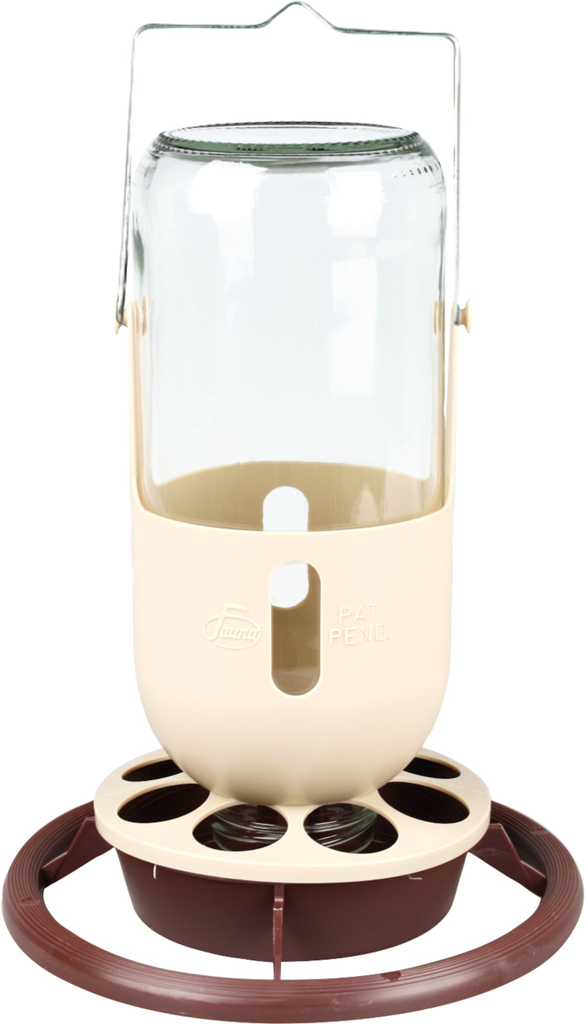 Drinkbak I Voerbak Mijnlamp met Glazen Pot - Huisdierplezier