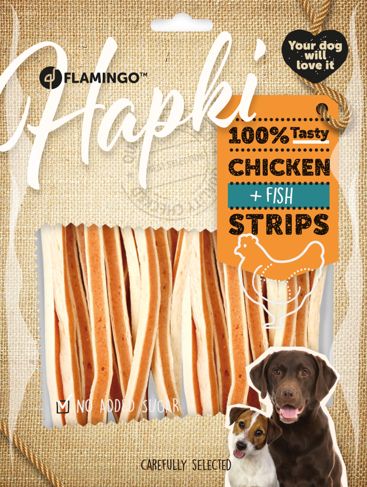 hondensnack Sushi Strips met Kip & Vis 400gr - Huisdierplezier