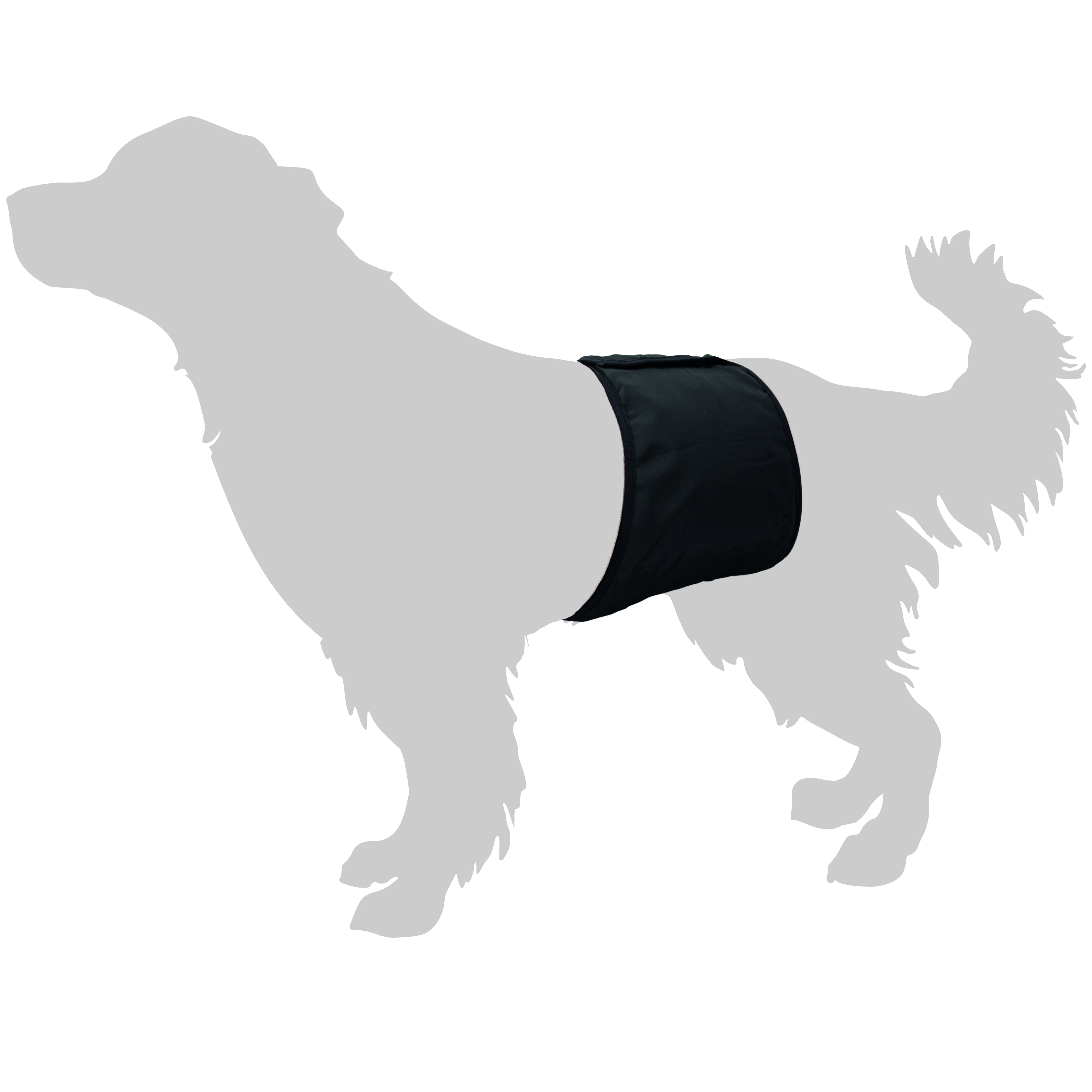 honden plasband - Gentleman Wrap King zwart - Huisdierplezier
