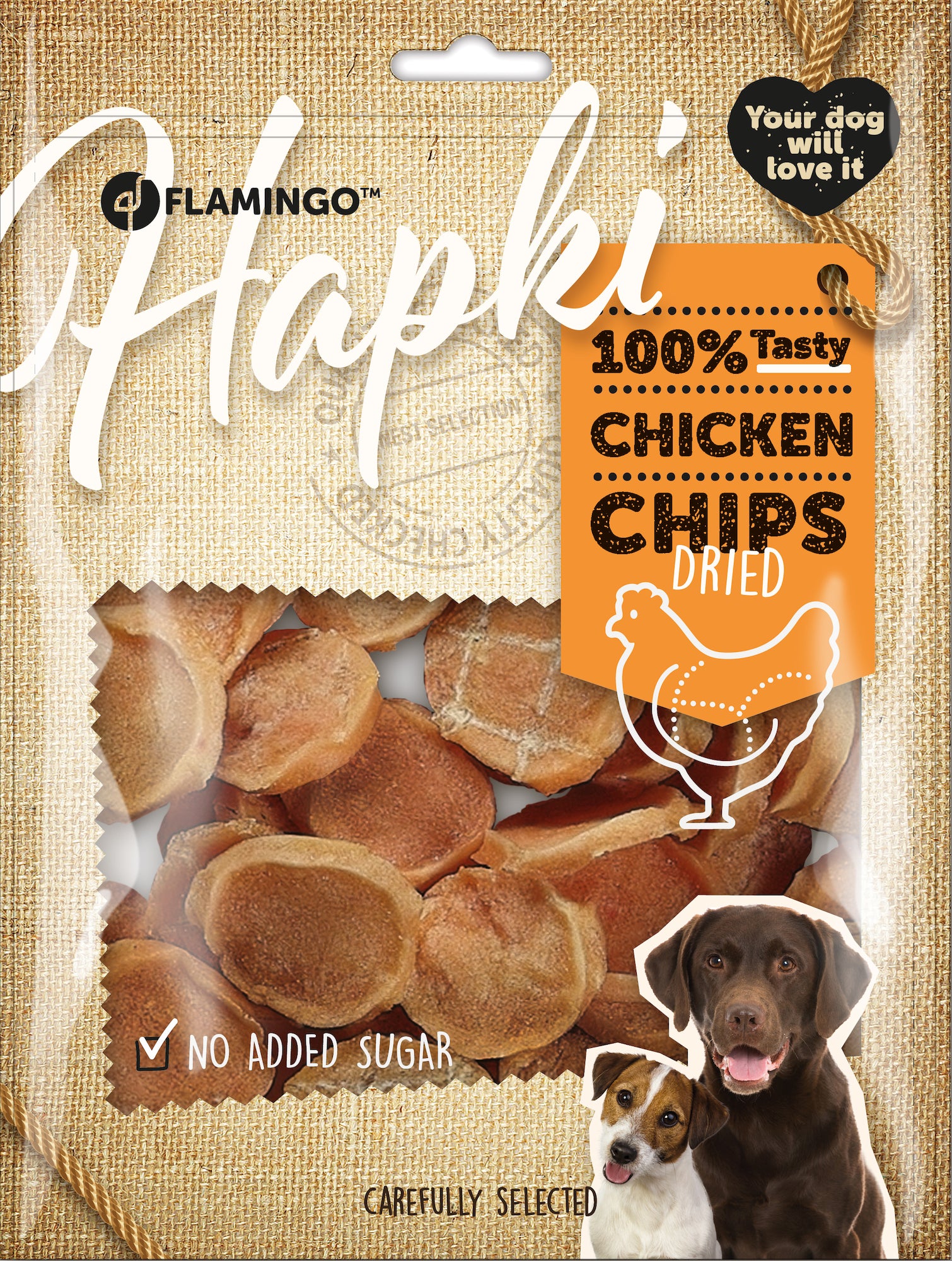 hondensnack Kippen Chips 400gr - Huisdierplezier