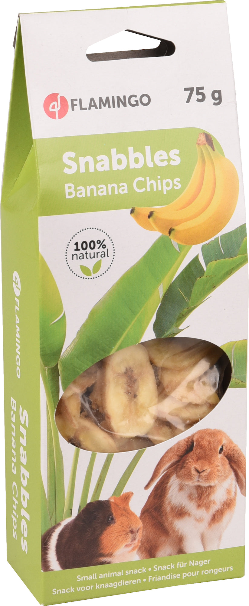 Snack Snabbels Bananenchips 75gr - Huisdierplezier