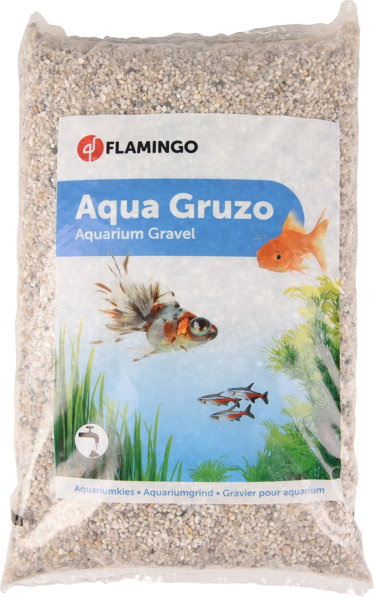 aquariumgrind Gruzo fijn bruin Mix - Huisdierplezier