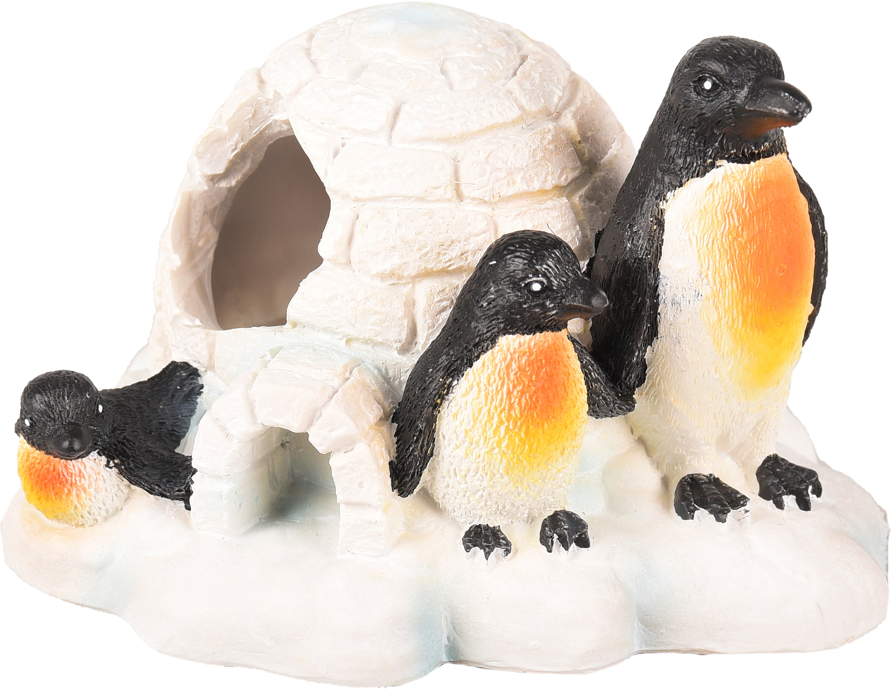 aquarium decoratie Iglo Pinguïns - Huisdierplezier