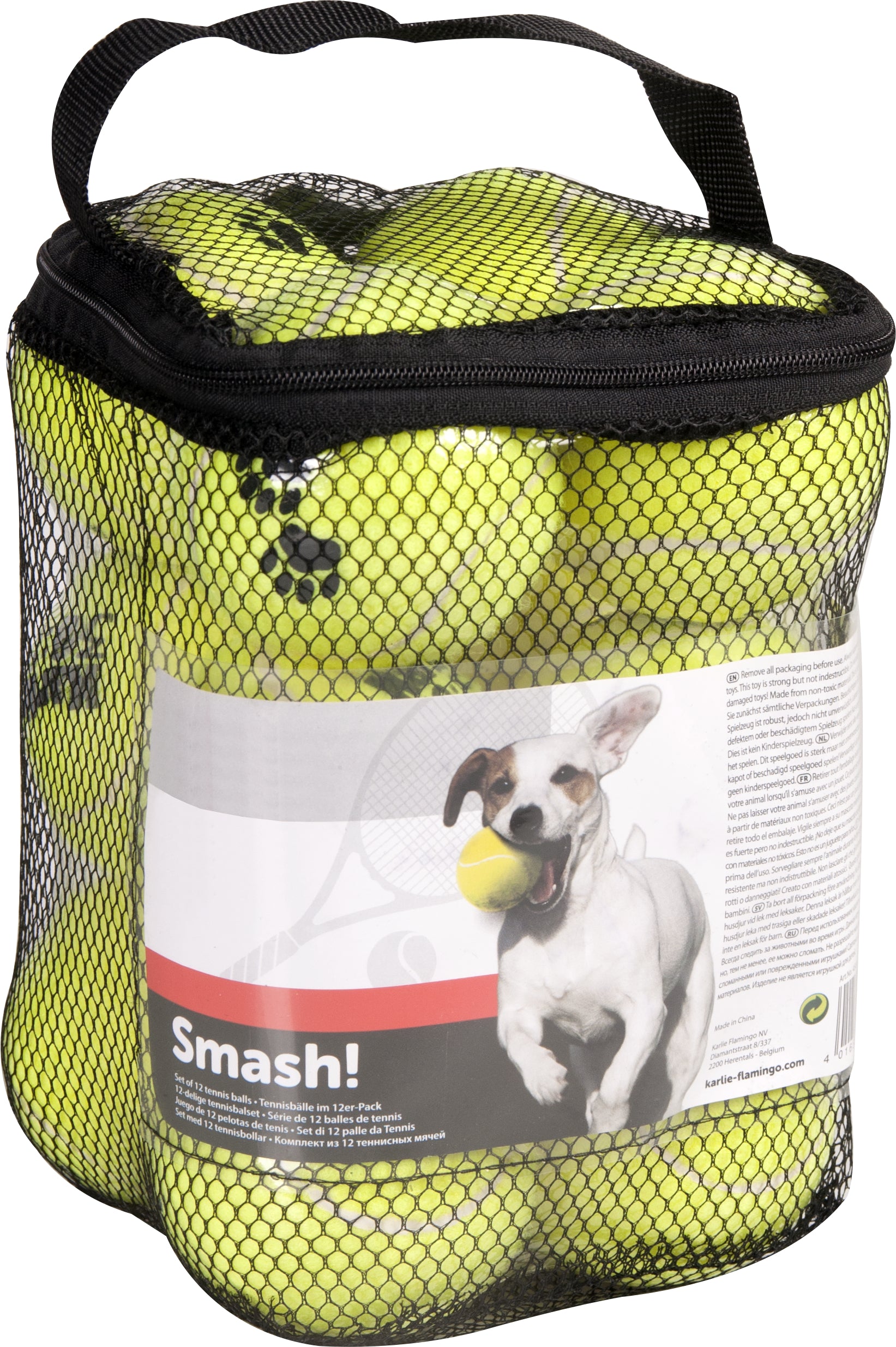 Hondenspeelgoed Tennisbal Smash Pakket 12 stuks - Huisdierplezier