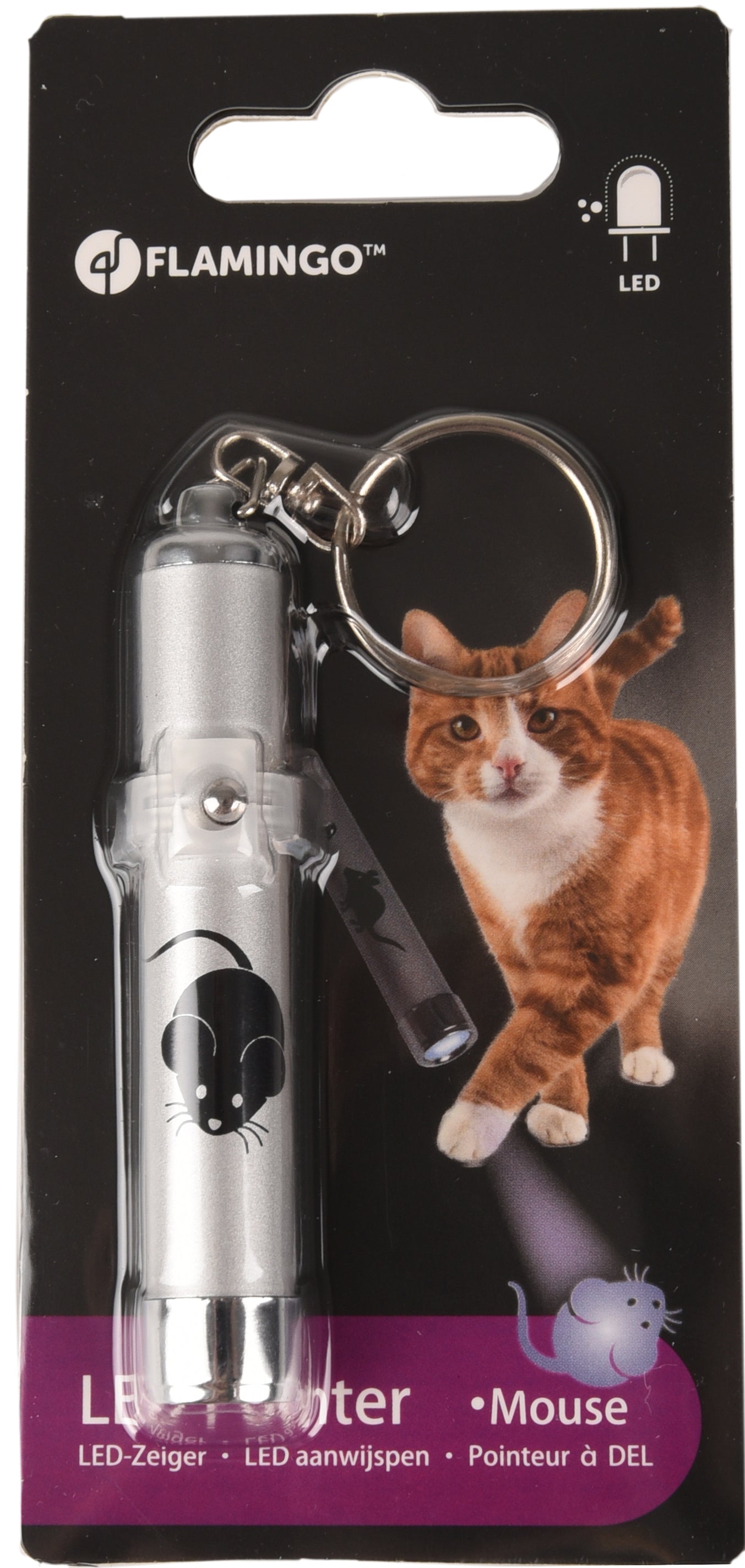 Laser Muis grijs kattenspeeltje - Huisdierplezier