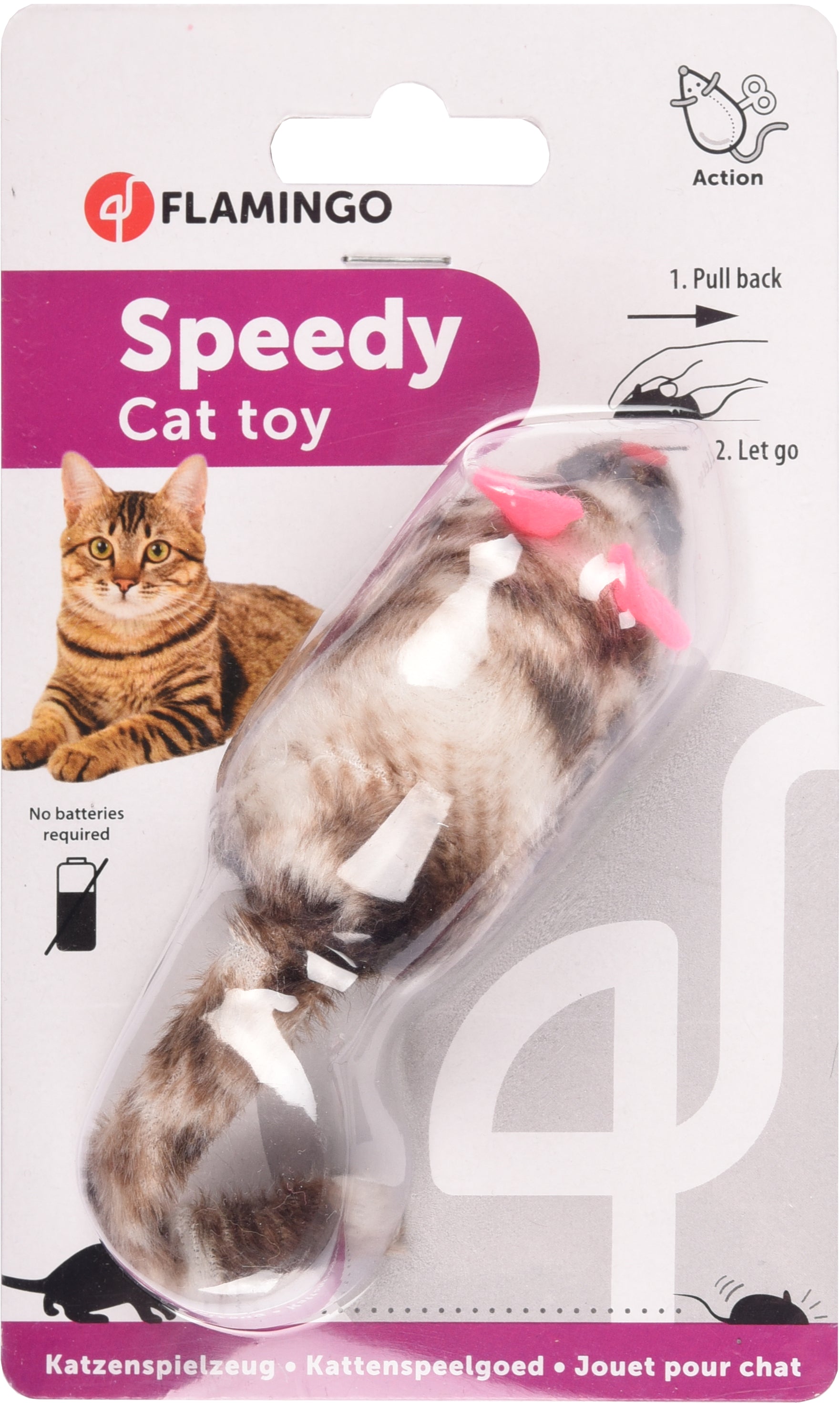 Interactief Kattenspeeltje Muis Speedy I Zonder Baterrij - Huisdierplezier