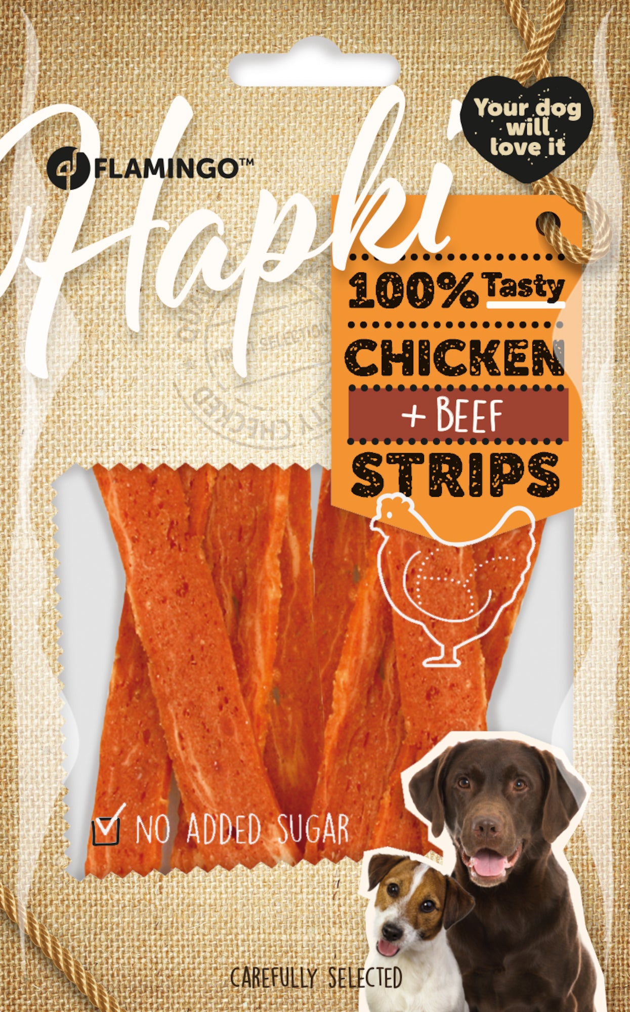 Kip & Rund Strips hondensnack - Huisdierplezier
