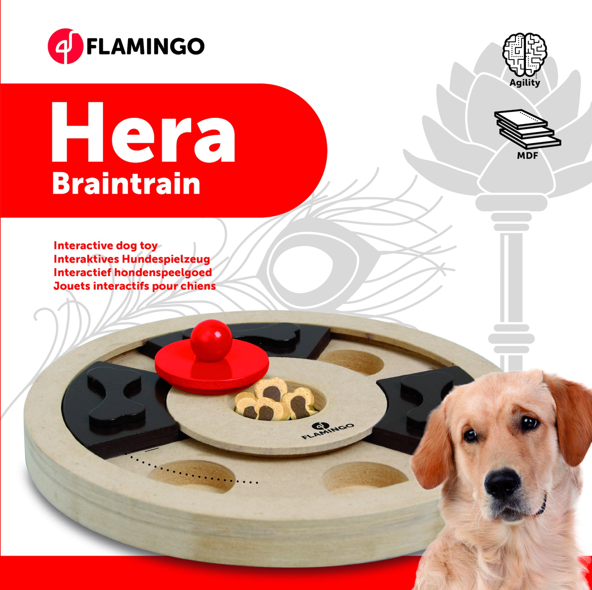 Hondenpuzzel Hera - Uitdagend IQ spel - Huisdierplezier
