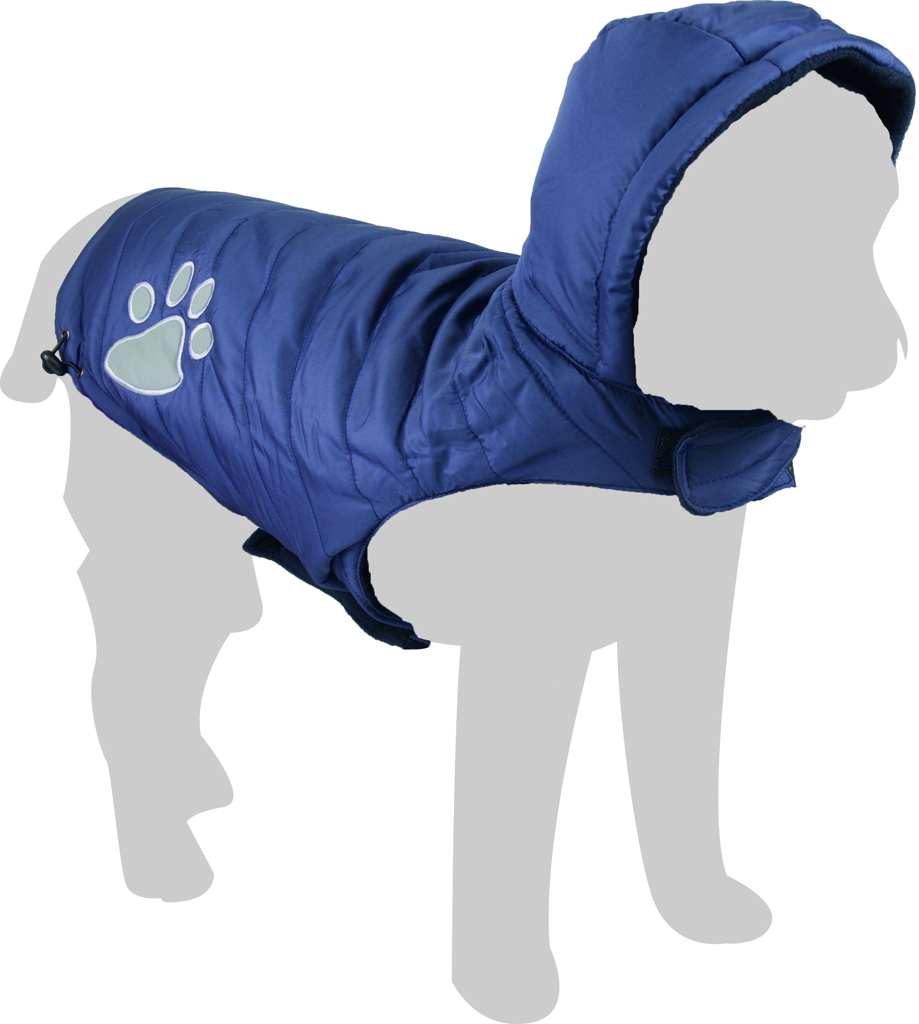 Regenjas hond Cozy Paw blauw - Huisdierplezier