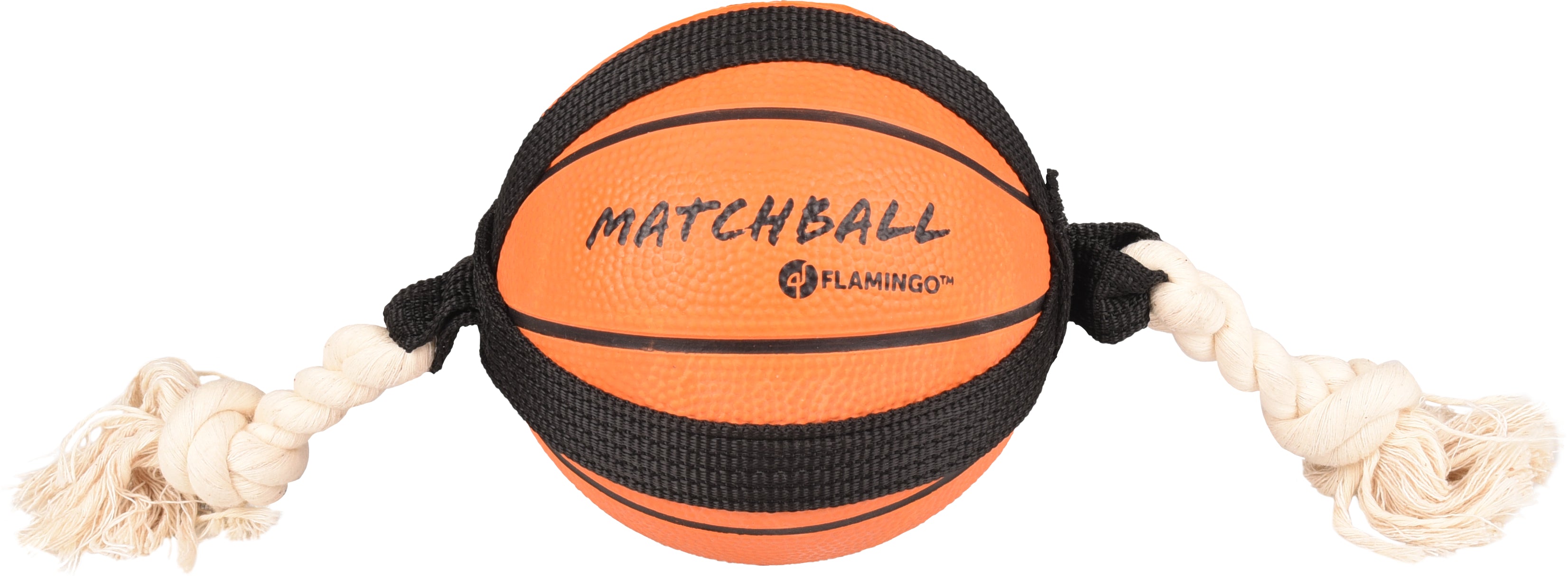 Matchball honden Basketbal met Flostouw - Huisdierplezier