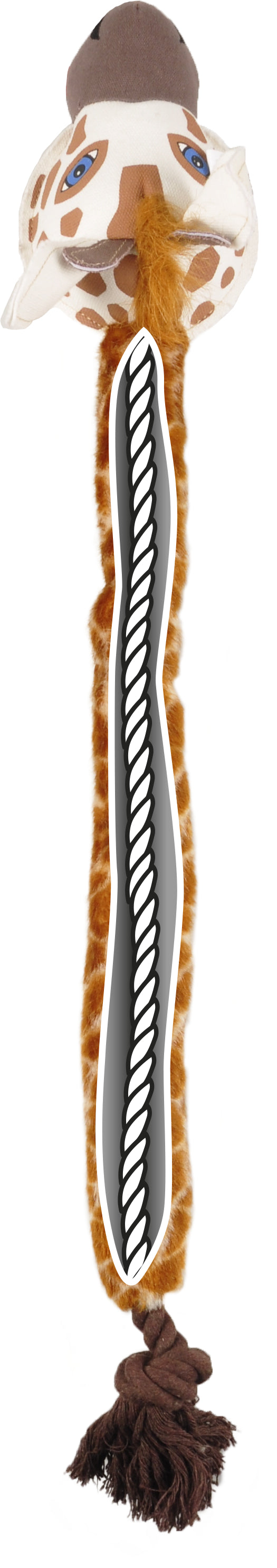 Hondenspeelgoed Giraf touw - Huisdierplezier