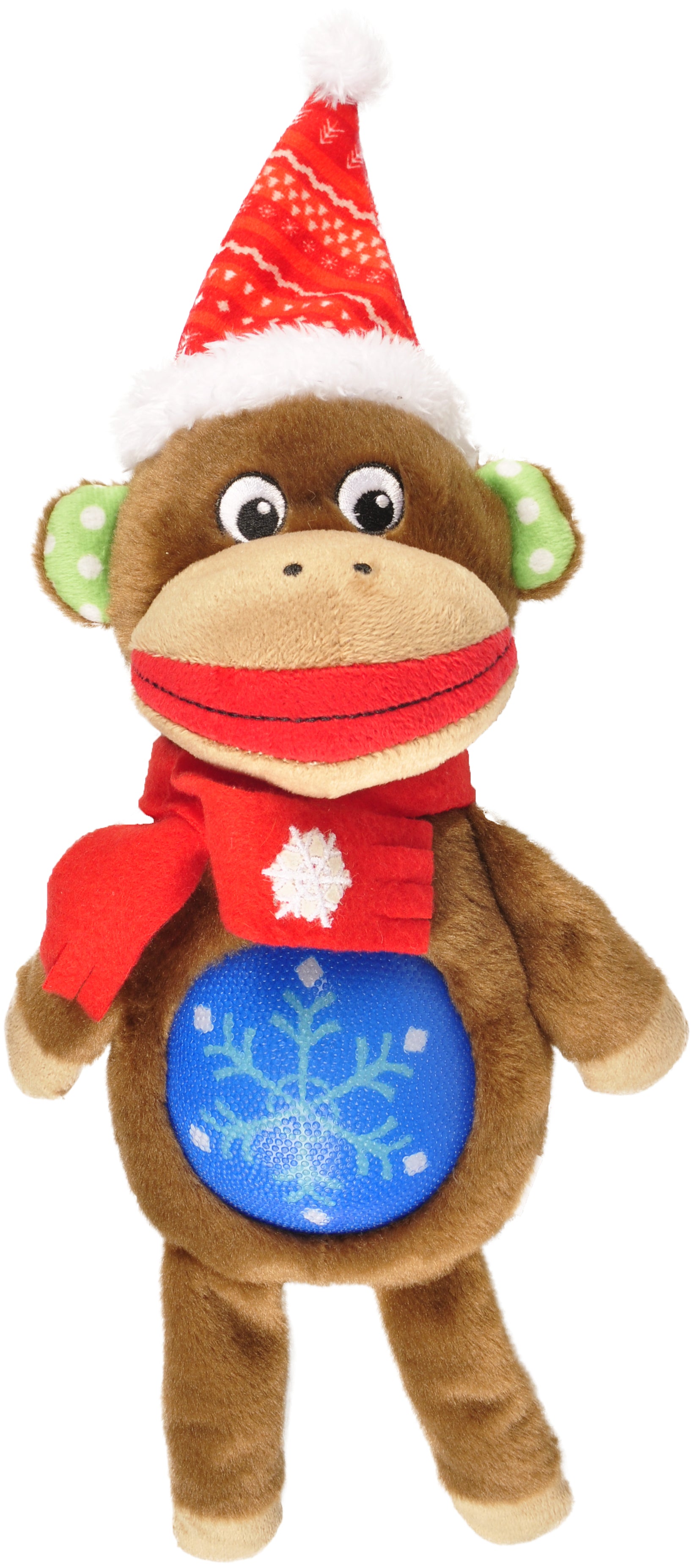 Kerstpop Gerald Schattige aap met Bal - Huisdierplezier