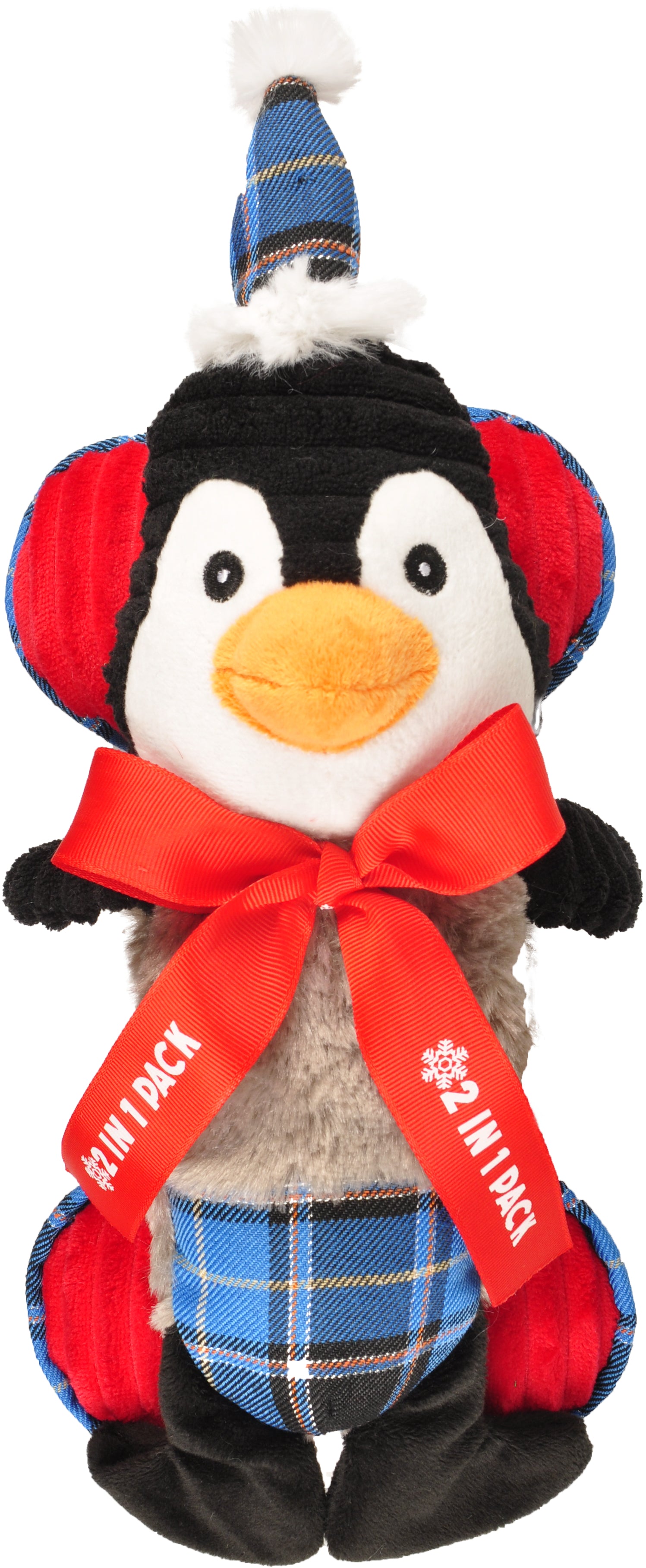 Kerst Knuffel Pinguin hondenbot Set - Huisdierplezier
