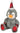 Kerst Fluffy Pinguin hondenbot Set - Huisdierplezier