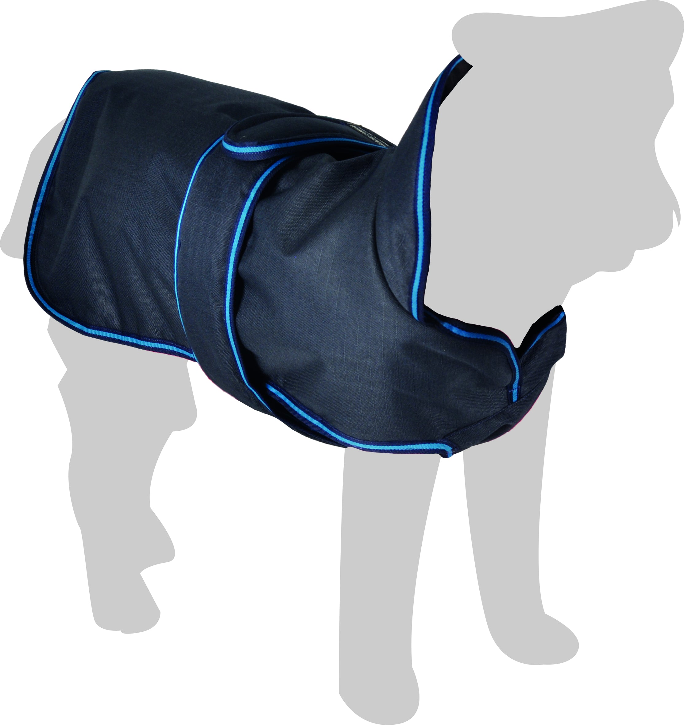 Regenjas hond Isha donkerblauw