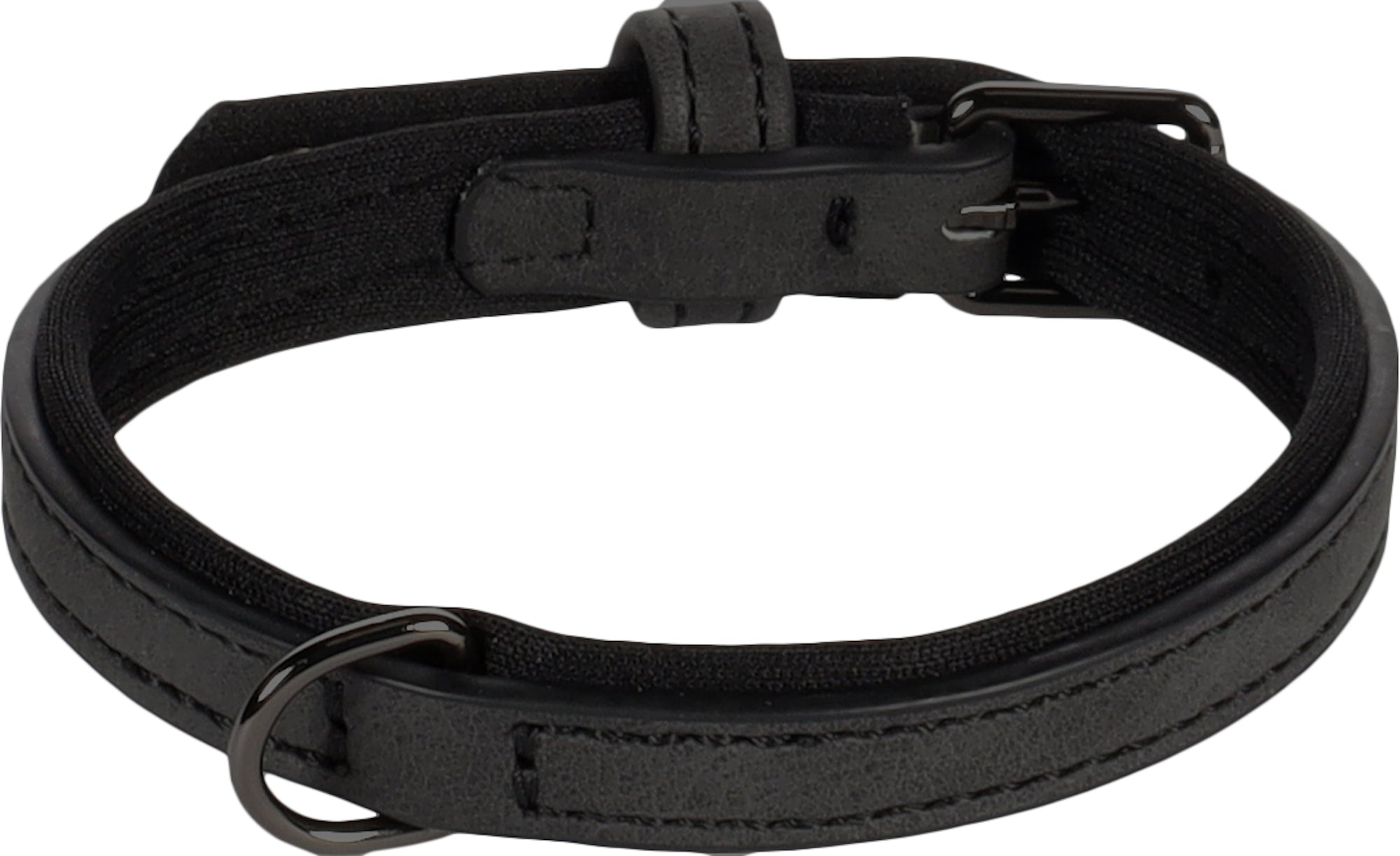 Halsband hond Delu zwart - Huisdierplezier