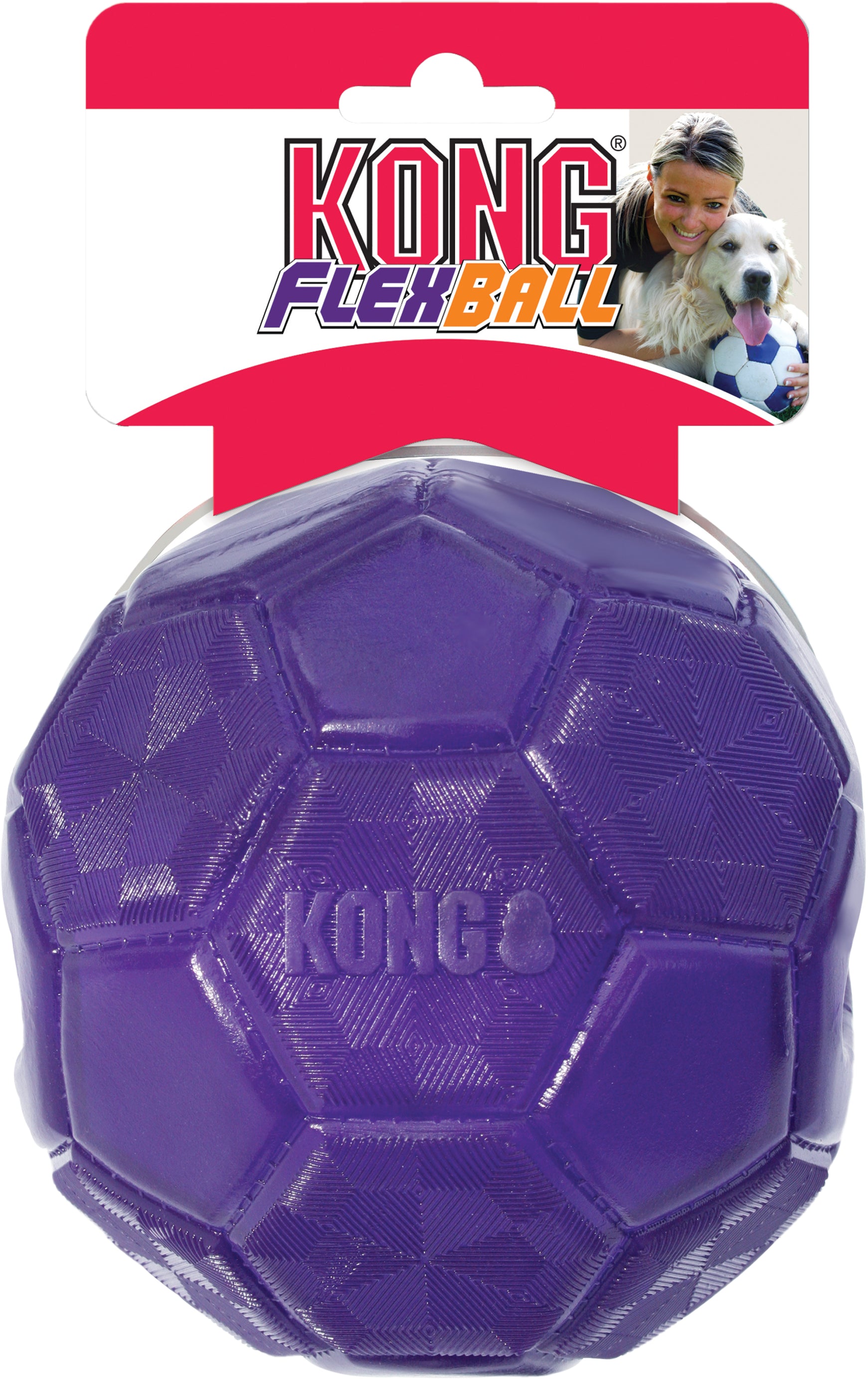 Kong hondenspeelgoed Flexball voetbal - Huisdierplezier