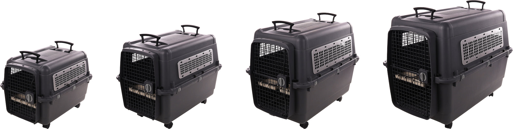 Honden transportbox Lanta grijs - IATA-conform - Huisdierplezier