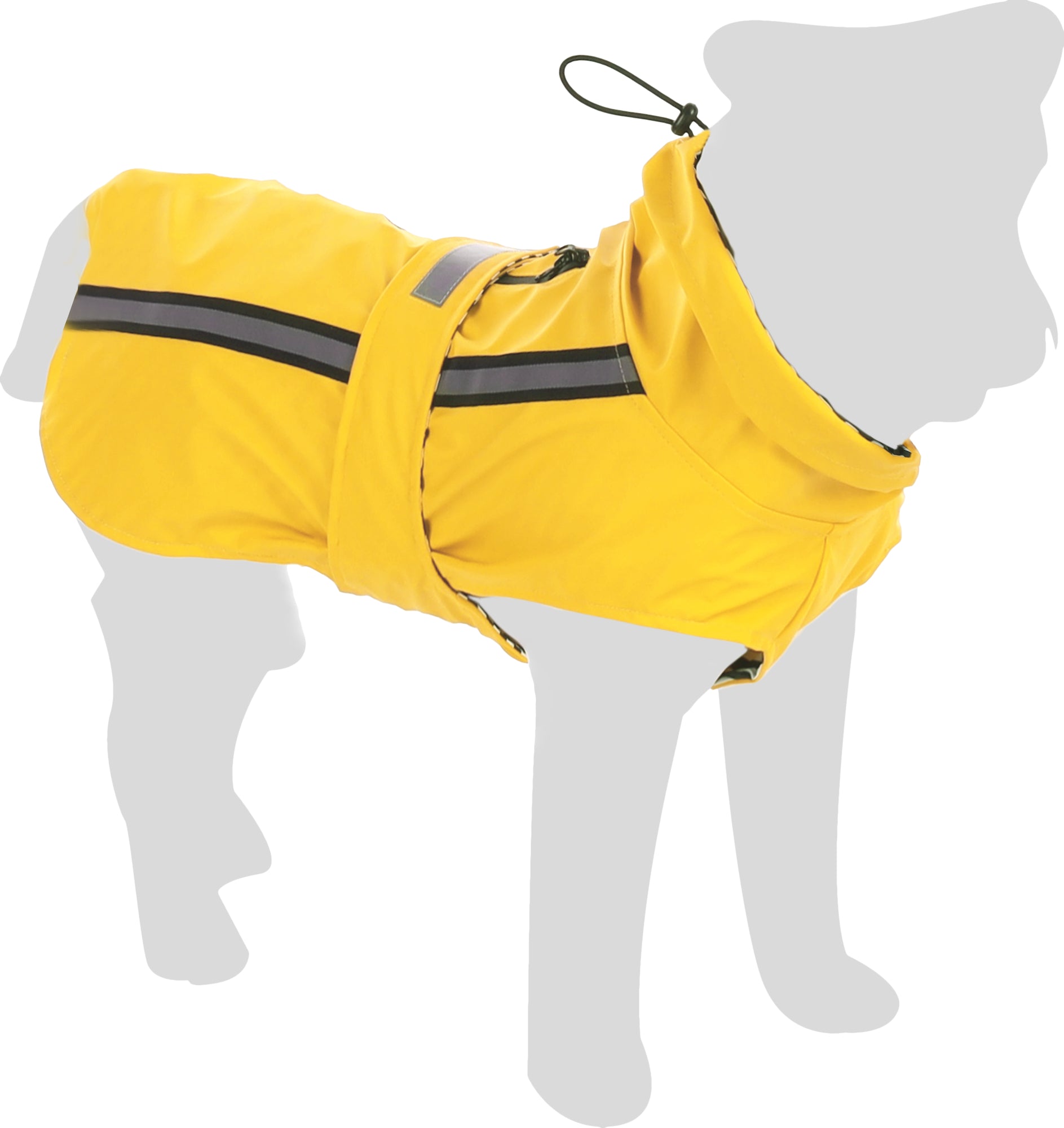 Regenjas hond met Kraag Ciro geel