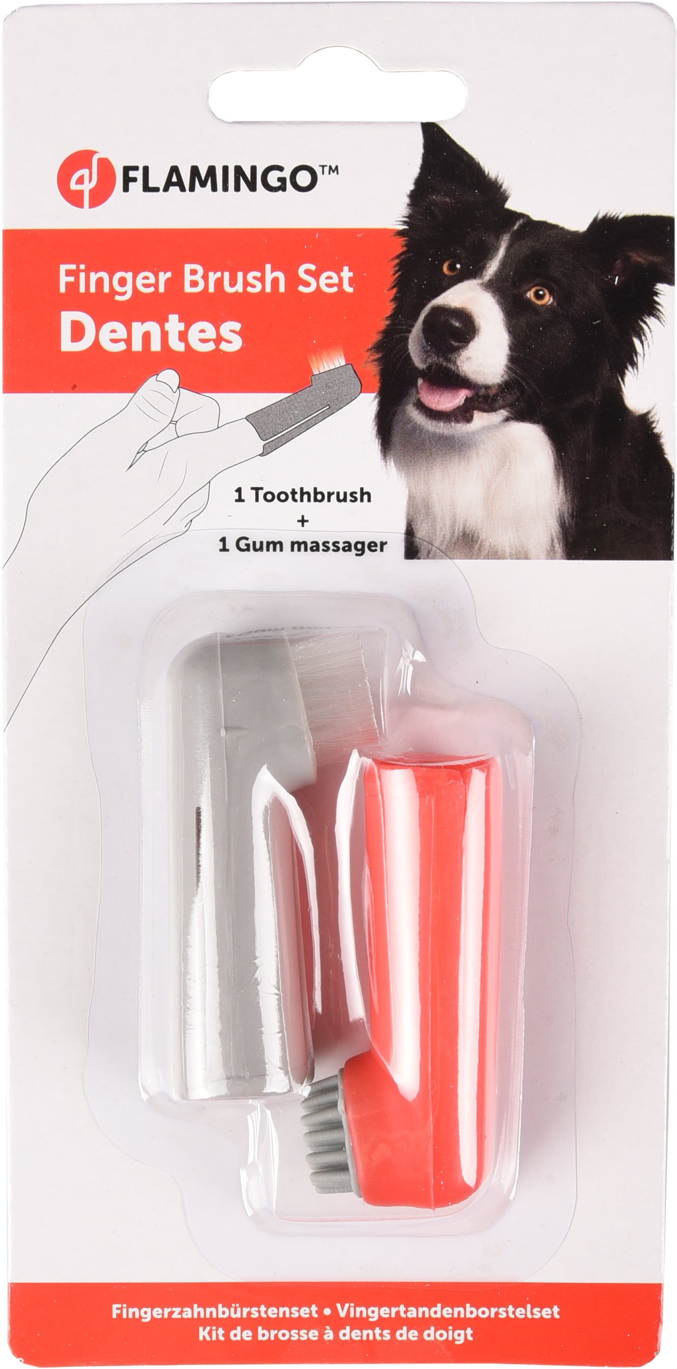 honden Tandenborstel Vinger Borstel set - Huisdierplezier
