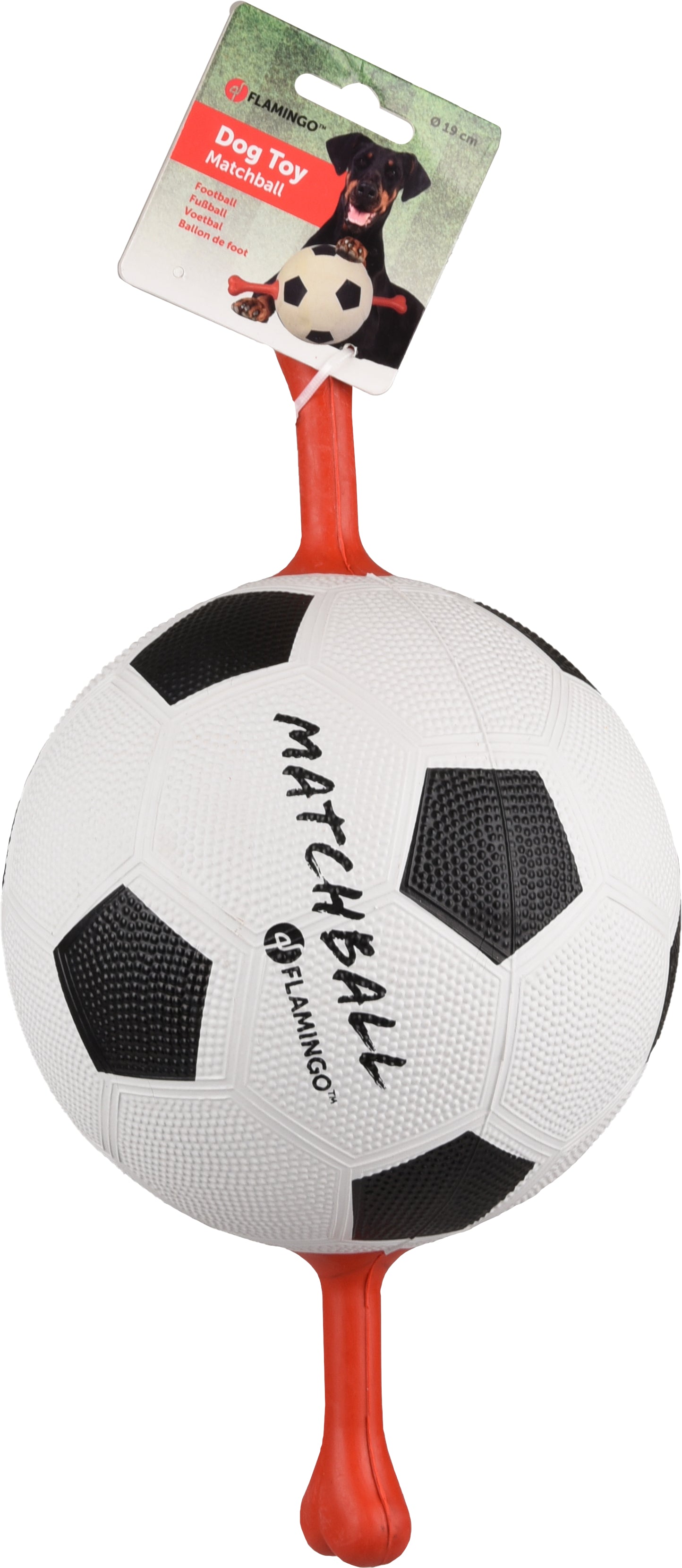 Hondenbal Matchball voetbal halter - Huisdierplezier