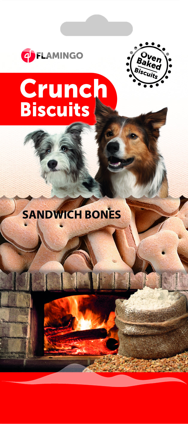 Ovengebakken honden Koekjes Hondenbot Kip Sandwich 500gr - Huisdierplezier