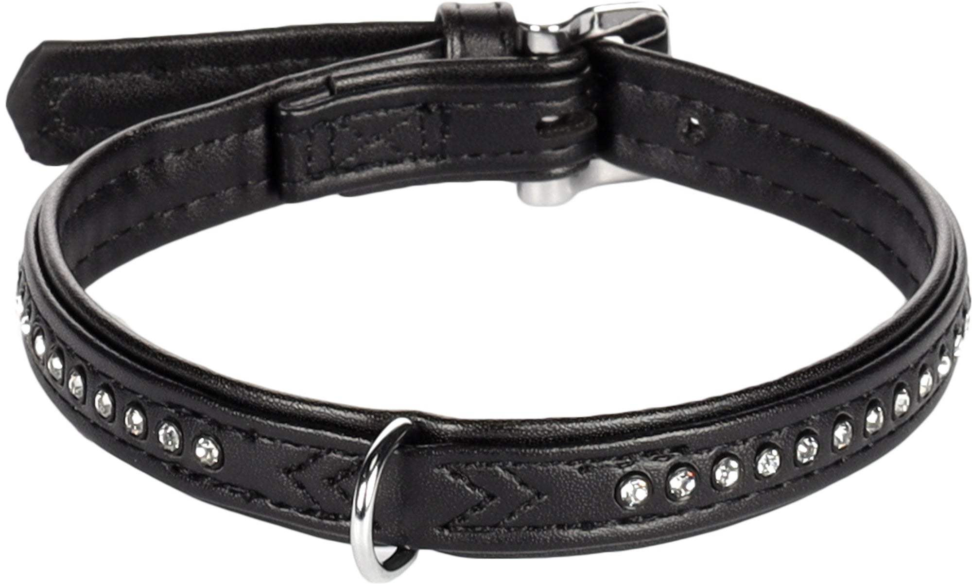 Halsband hond Monte Carlo zwart - Huisdierplezier