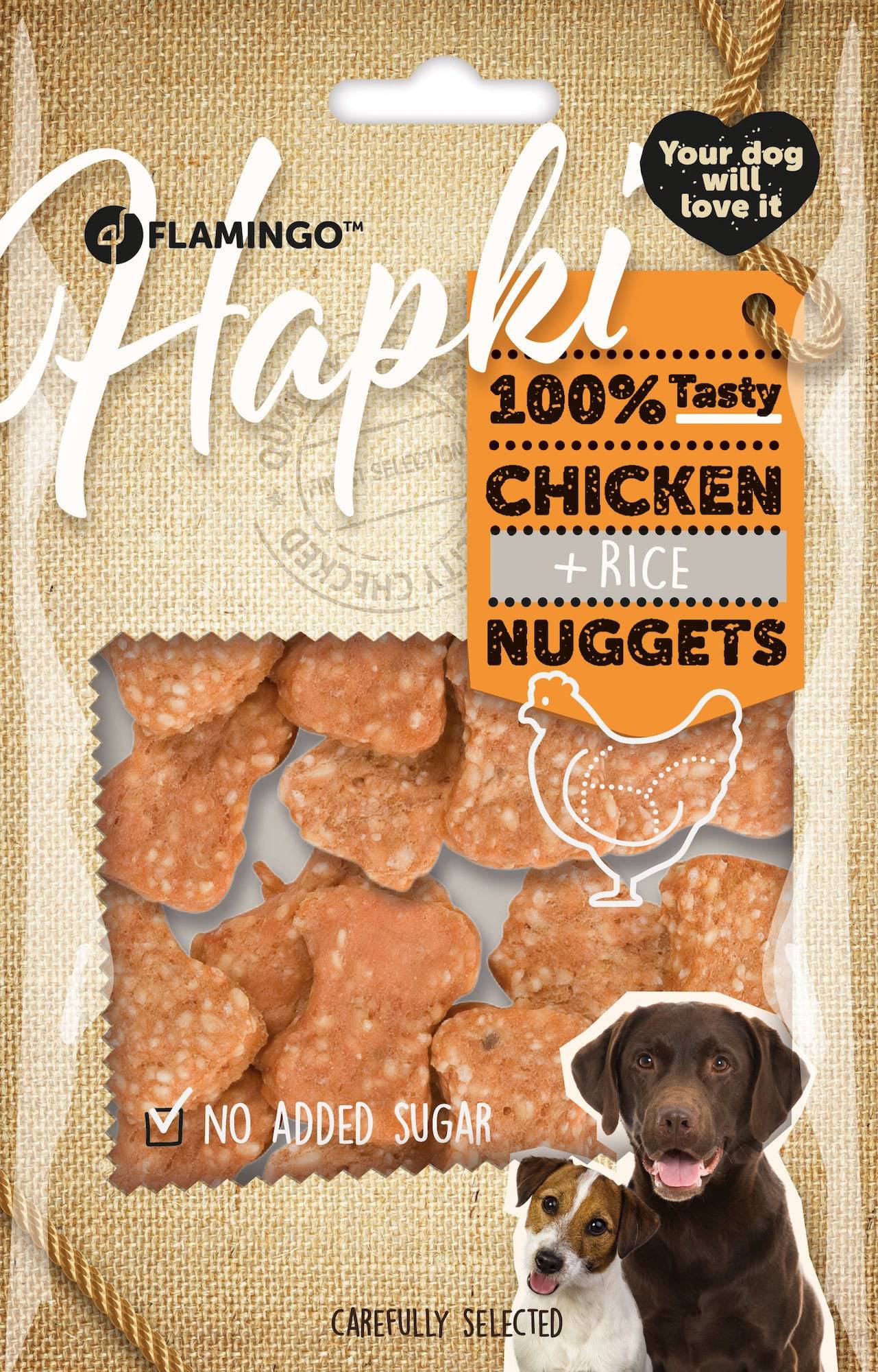 Kippennuggets met Rijst hondensnack - Huisdierplezier