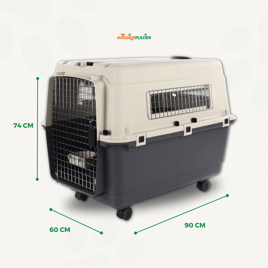 Hondentransportbox Nomad grijs IATA Conform XL-XXL - Huisdierplezier