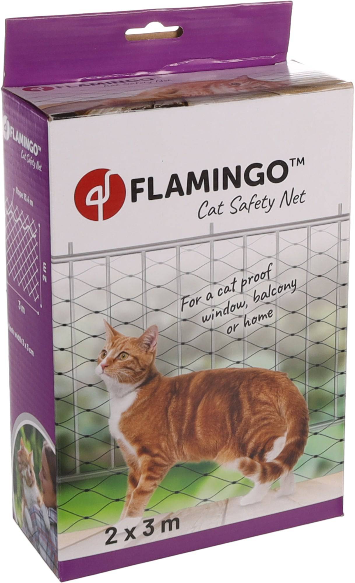 Veiligheid Kattennet smal 3 x 2 m - Huisdierplezier