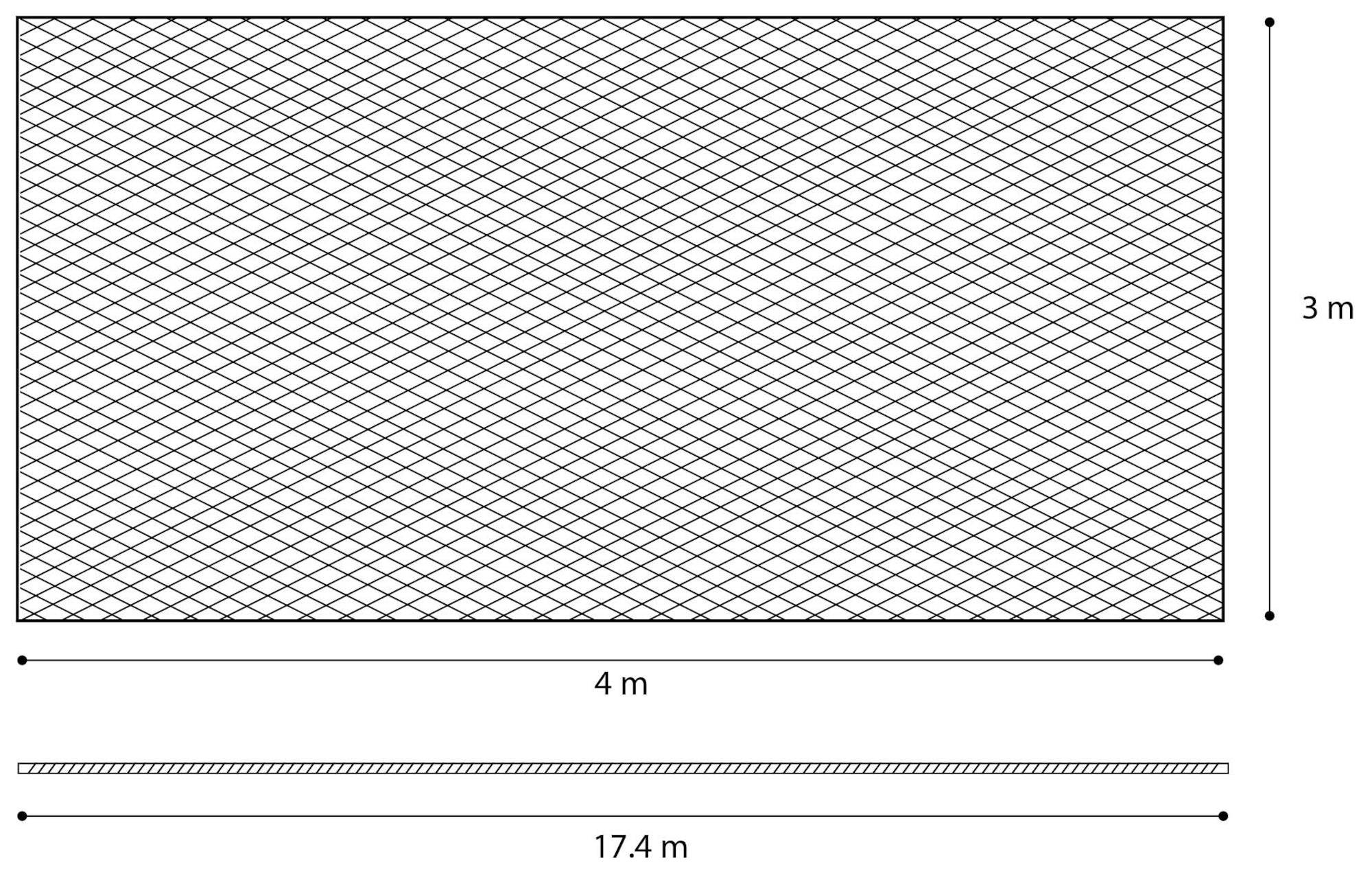 Veiligheid Kattennet smal 3 x 2 m - Huisdierplezier