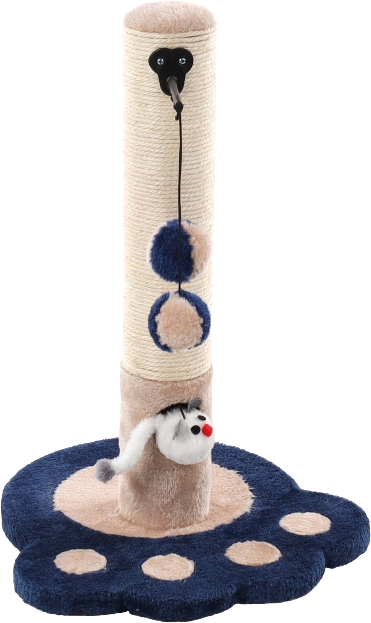 Krabpaal Viva 2 Sisal blauw beige - Huisdierplezier