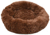 Fluffy Donut Hondenkussen rond bruin - Huisdierplezier